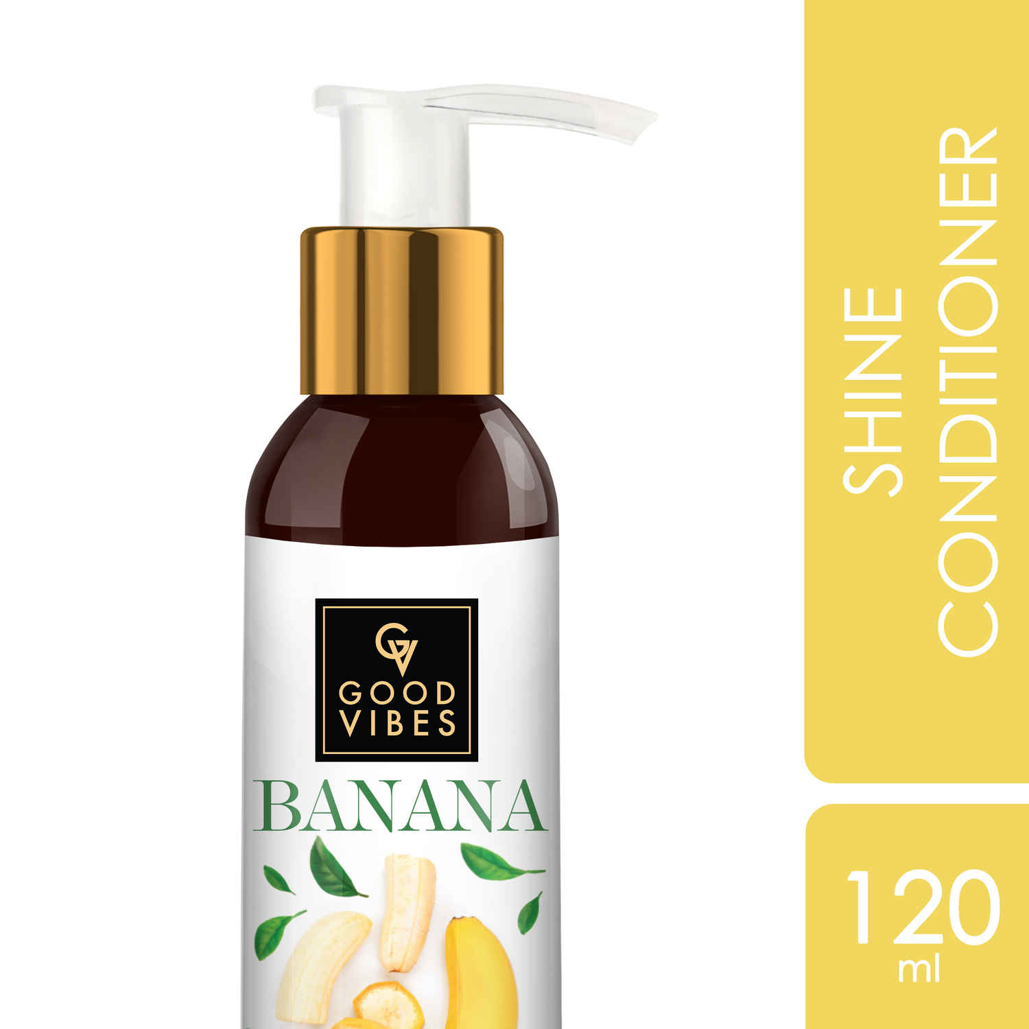 Buy Good Vibes Banana Conditioner | Frizz Contorl, Hair Thickening, Strenghtening | No Parabens, No Animal Testing (120 ml) - Purplle