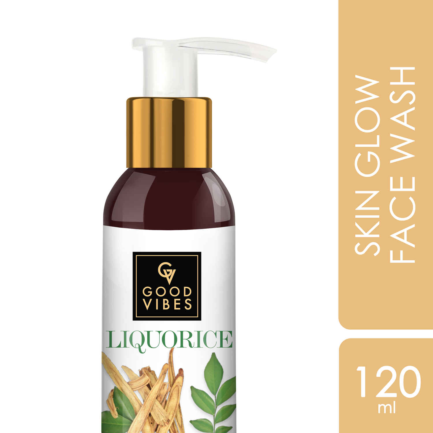 Buy Good Vibes Liquorice Skin Glow Face Wash (120 ml) - Purplle