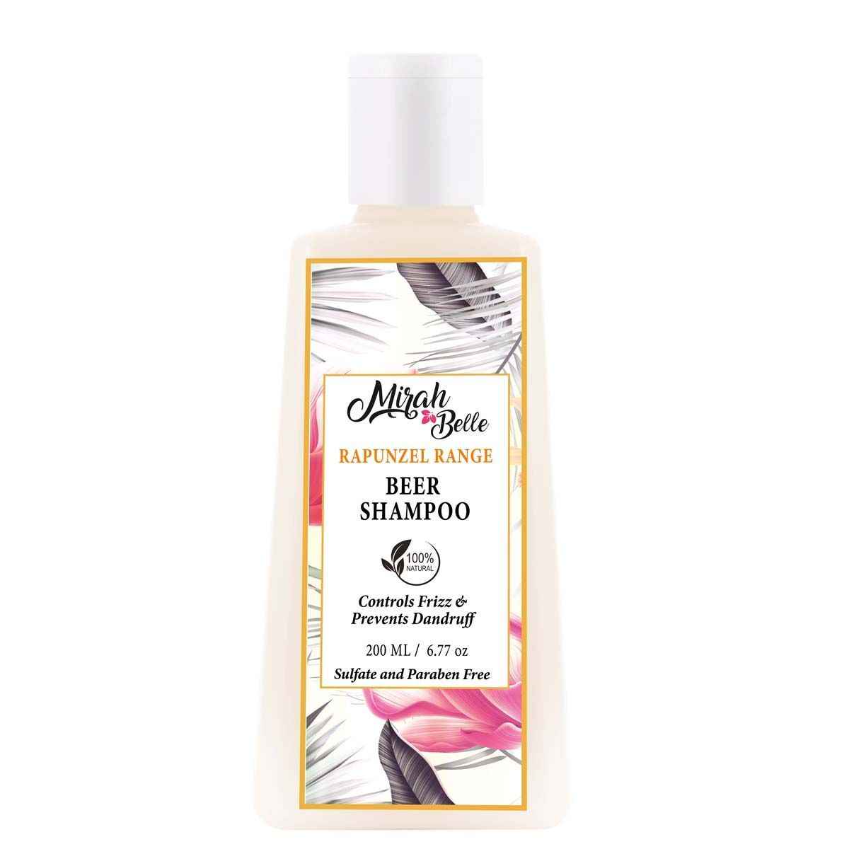 Buy Mirah Belle Organic & Natural Beer Shampoo For Conditioning & Dandruff Free Hair Sulfate & Paraben Free - Purplle