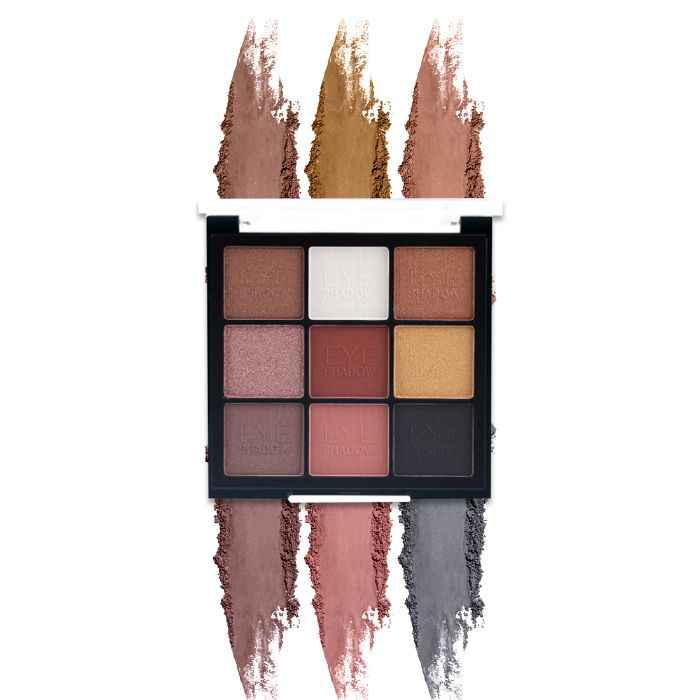 Buy Miss Rose 9 Color Matte & Shimmer Nude Eyeshadow Palette 7001-486Z1 01 - Purplle