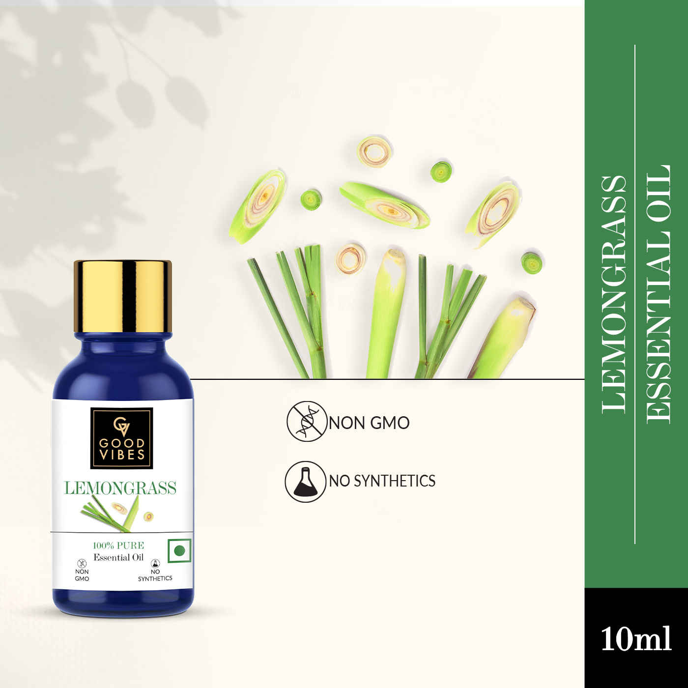 Buy Good Vibes 100% Pure Lemongrass Essential Oil(10 ml) - Purplle