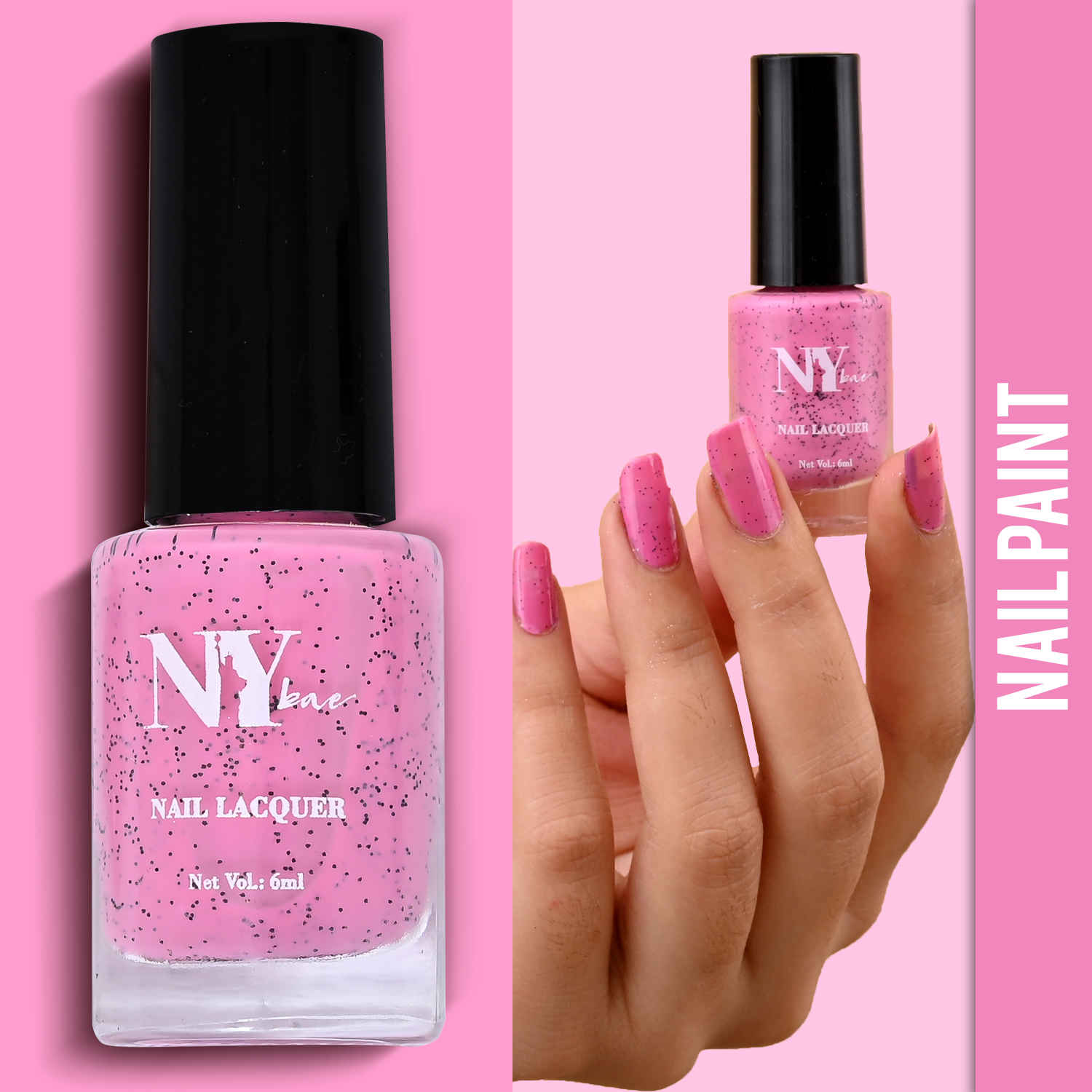 Buy NY Bae Big Apple Cookies Nail Lacquer - Vanilla Blueberry 4 (6 ml) | Pink | Matte | Rich Pigment | Chip-proof | Quick Drying | Cruelty Free - Purplle
