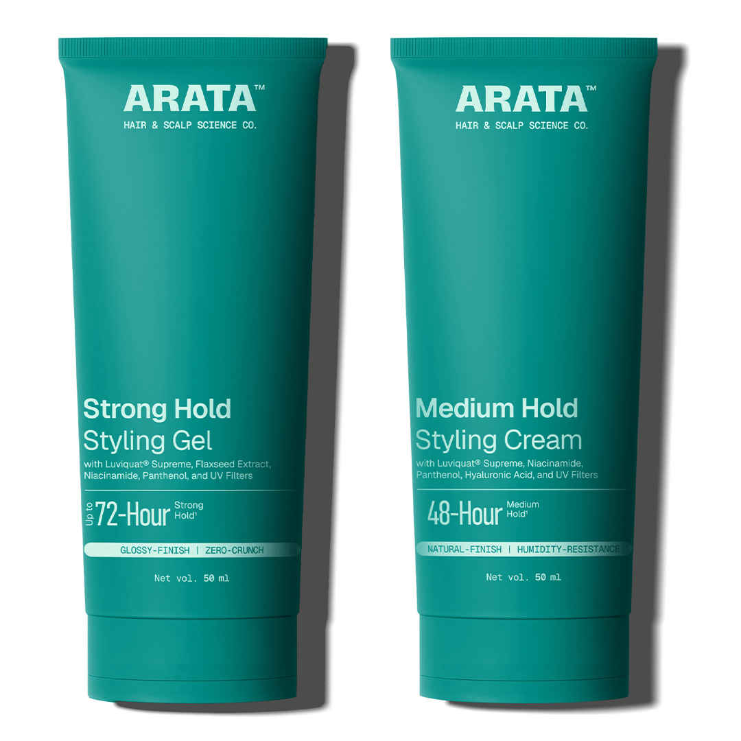 Buy Arata Natural Hair Styling Combo with Hair Gel(50 ml) & Hair Cream(50 ml) for Men & Women - Purplle