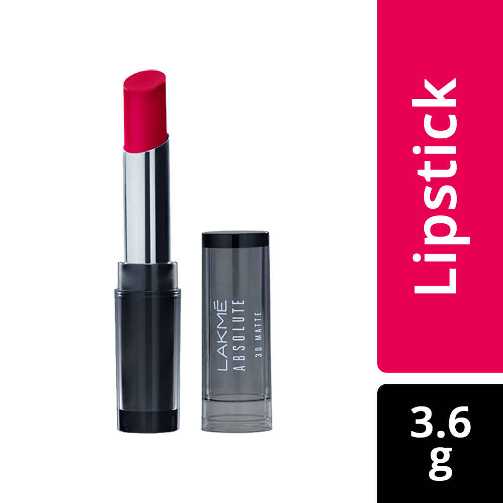 Buy Lakme Absolute 3D Lipstick, Pink Passion (3.6 g) - Purplle