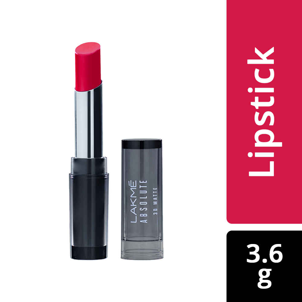 Buy Lakme Absolute 3D Lipstick, Romeo Red (3.6 g) - Purplle