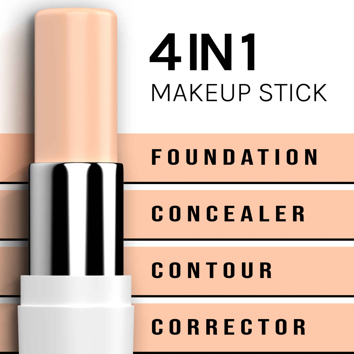 Buy Bella Voste 4-in-1 MAKEUP STICK, COOL IVORY (05) (5.5 g) - Purplle