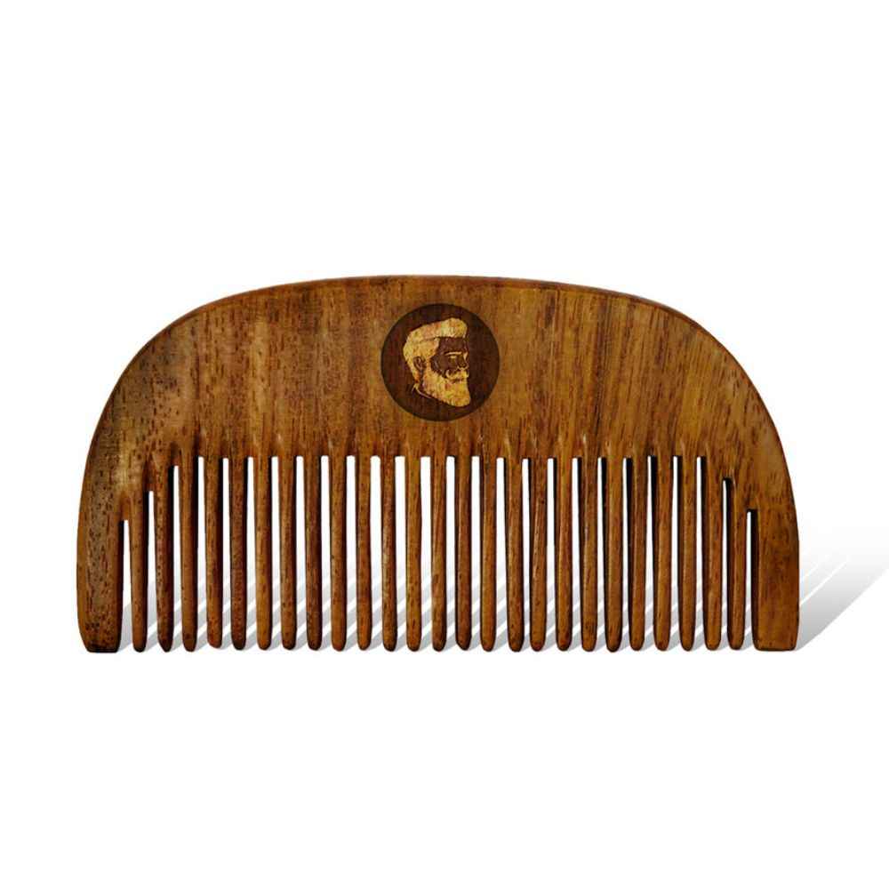 Buy Beardo Compact Wooden Comb - Purplle