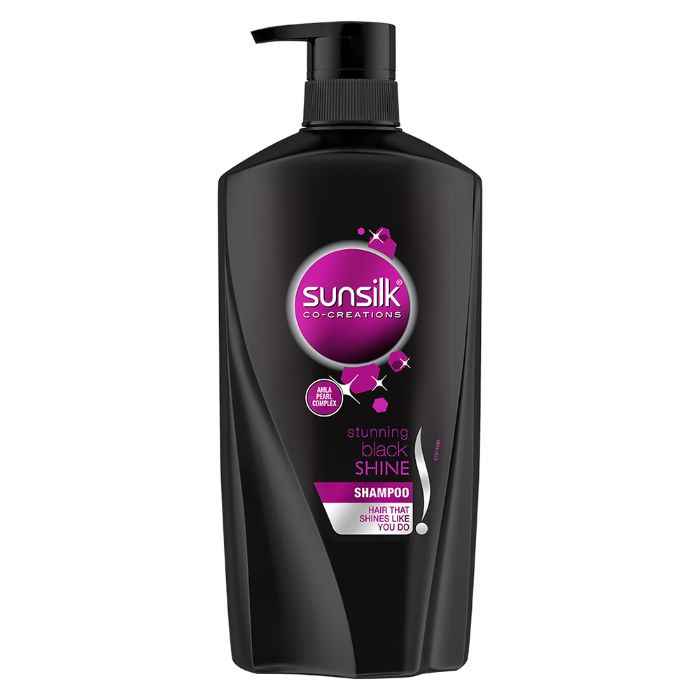 Buy Sunsilk Stunning Black Shine Shampoo (650 ml) - Purplle