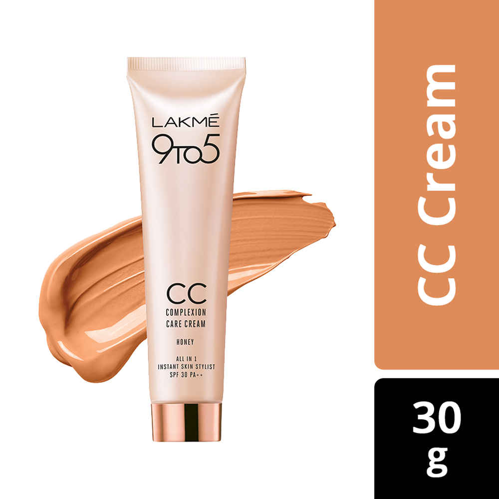 Buy Lakme 9 to 5 Complexion Care CC Cream, Honey (30 g) - Purplle
