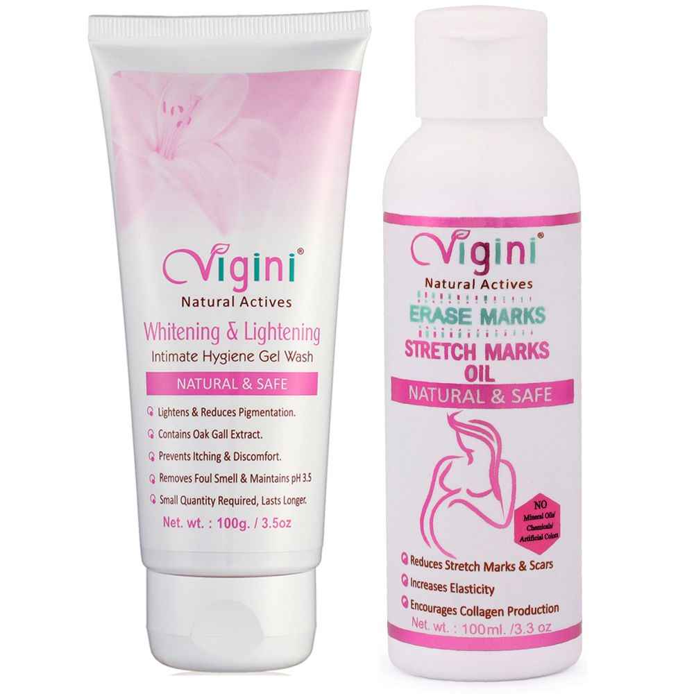 Buy Vigini 100% Natural Actives Intimate Feminine Hygiene Non Greasy Unlike Serum Vaginal Lightening Whitening Gel Stretch Marks Scar Removal Cream oil with Bio Oil for Women (200 g) - Purplle