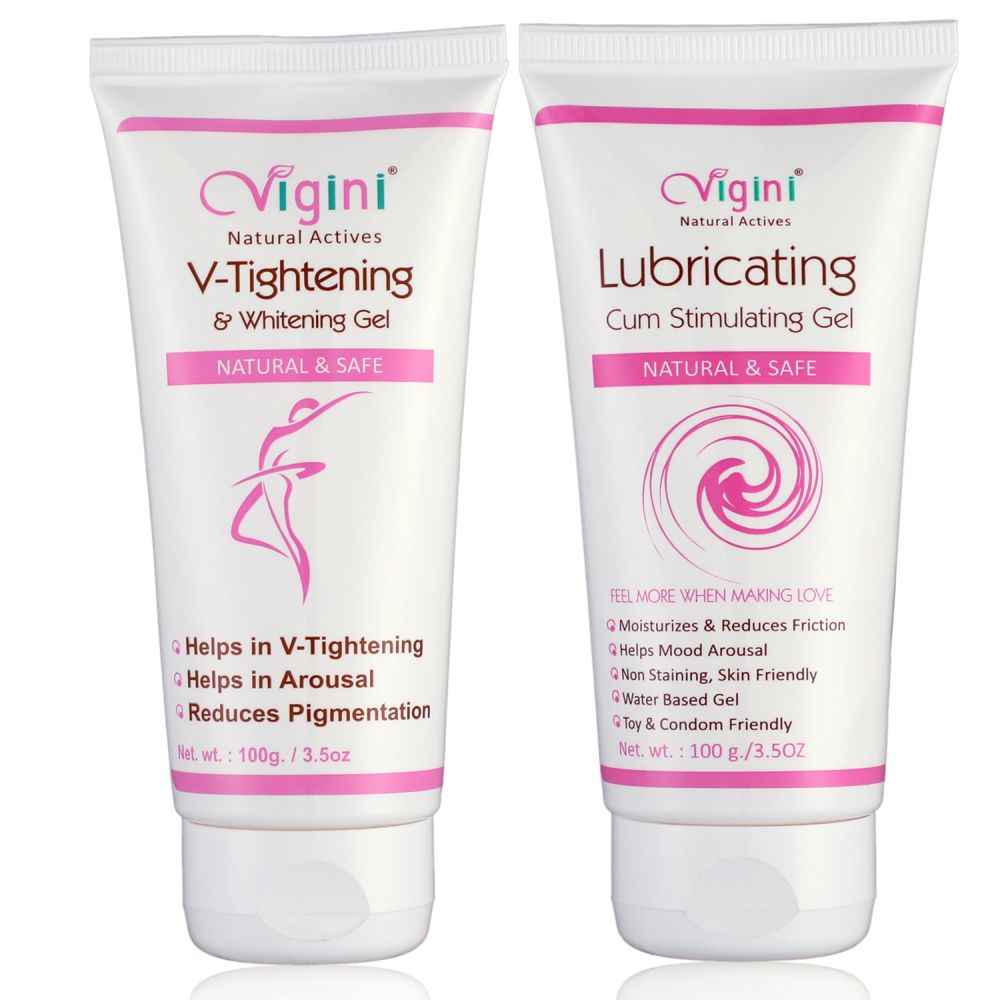 Buy Vigini 100% Natural Actives Vaginal V-Tightening & Whitening Gel and Lubricant Lubricating Cum Stimulating Gel (200 g) - Purplle