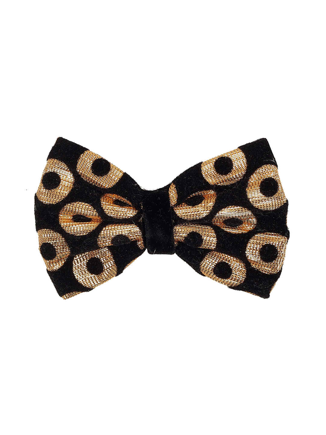 Buy ONE on ONE Bow Hair Clip for Women, Girls and Baby Girls, Printed Black - Purplle