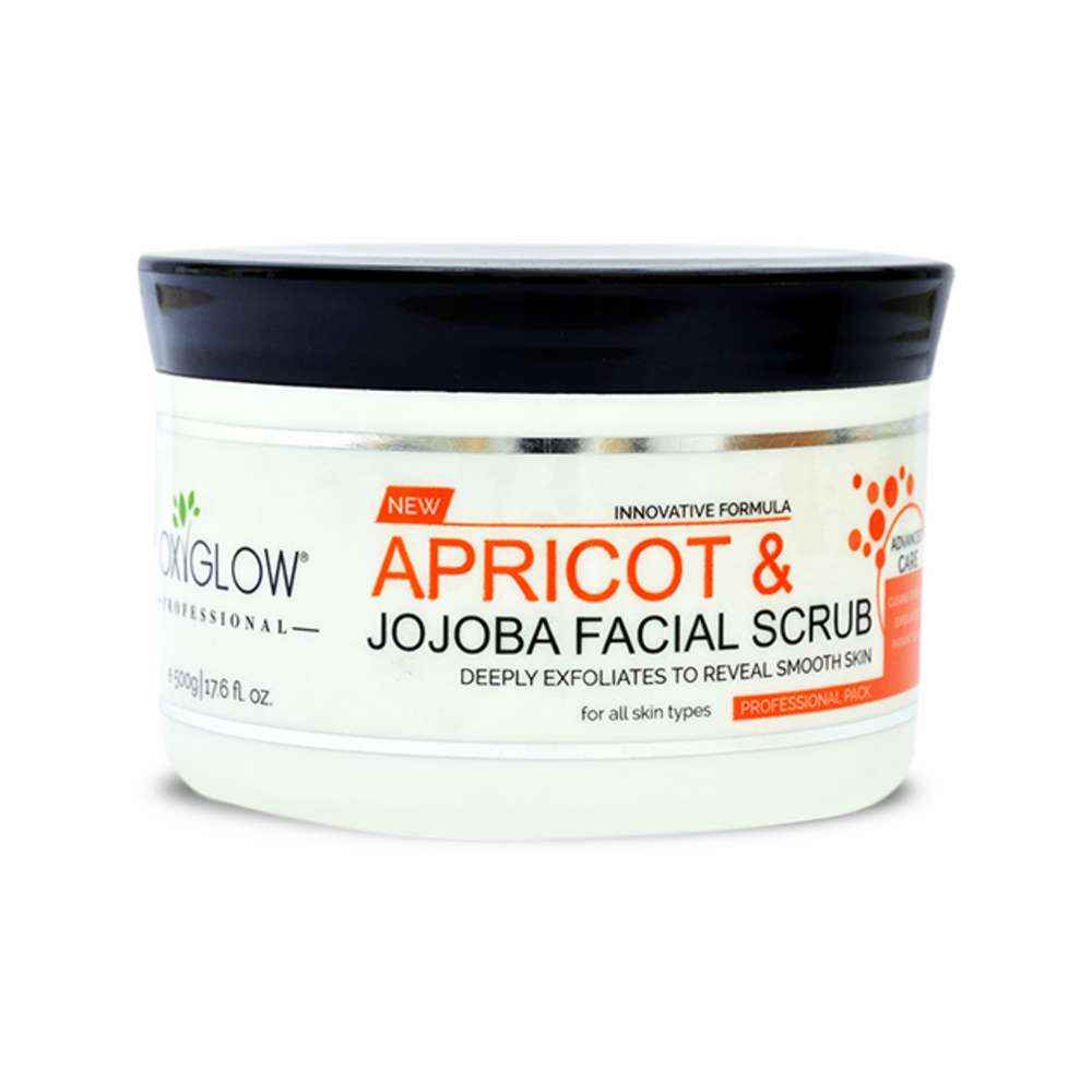 Buy OxyGlow Herbals Apricot & Jojoba Facial Scrub, 500g, Deep Clean & Glow - Purplle