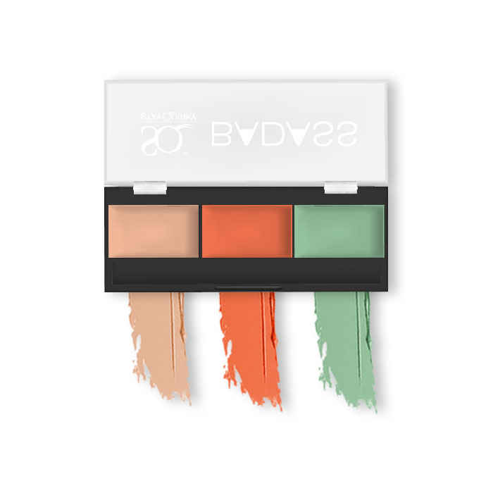 Buy Stay Quirky Concealer Palette with Orange & Green Color Corrector, BadAss, For Fair Skin - Late Night Kisses 1 (1.5 g X 3) - Purplle