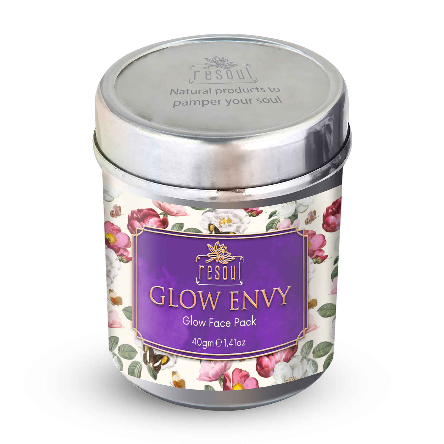 Buy Resoul Glow Envy Organic Face Pack For Remove Impurities , Dead Skin & Makes Your Face Glow (40 g) - Purplle