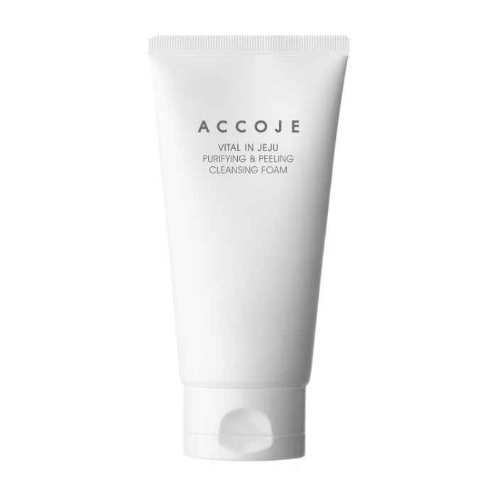Buy ACCOJE Vital in Jeju Purifying & Peeling Cleansing Foam| Korean Face Wash, Cleanser | Face Wash for Acne, Pimple & Oily Skin | Paraben, Sulphate, Chemical & Cruelty Free, 150 ml (Pack of 1) - Purplle