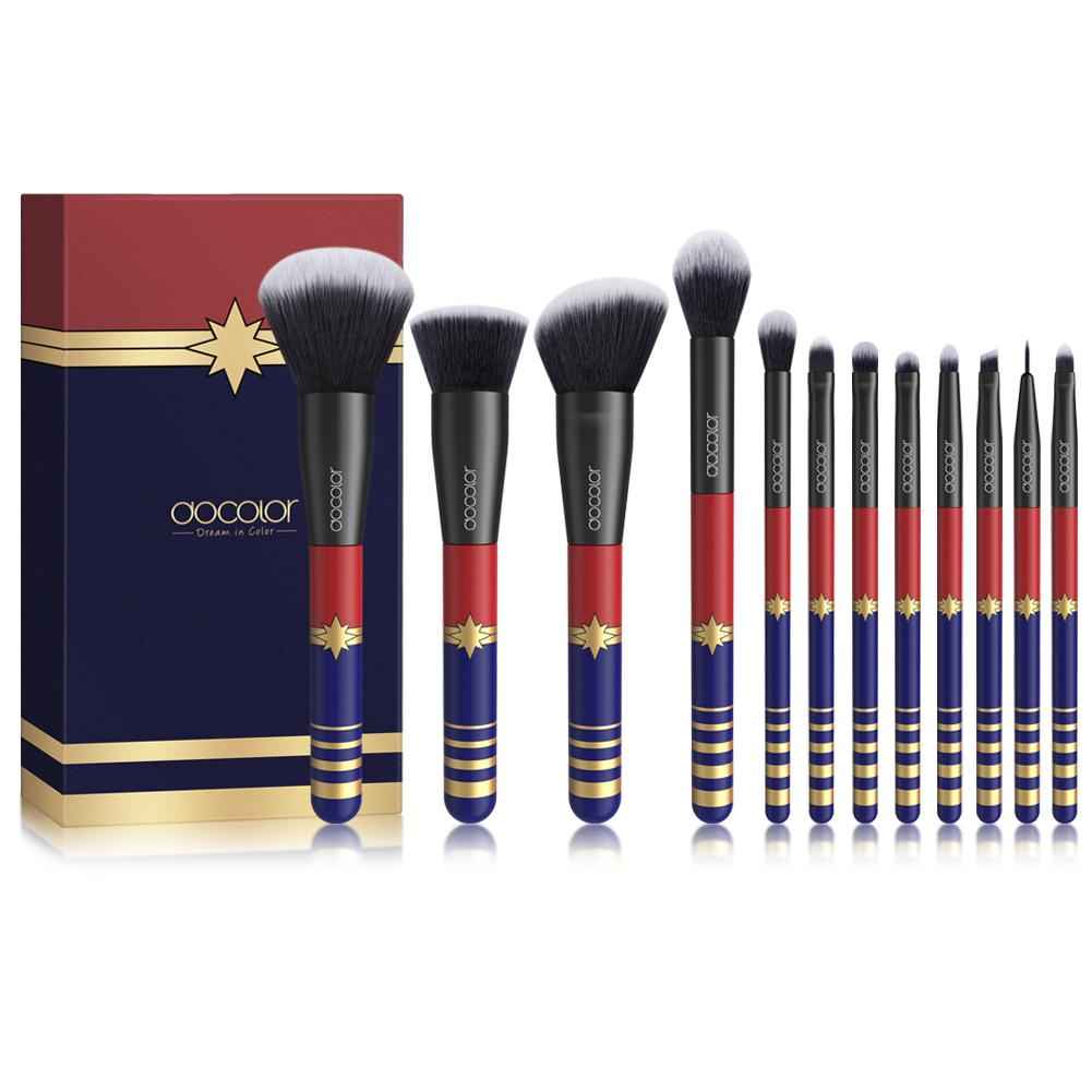 Buy Docolor Makeup Brushes Set Foundation Blending Eyeshadow Kit Professional Series Syenthetic Brush Set Starlight Goddess - 12 piece - P1204 - Purplle