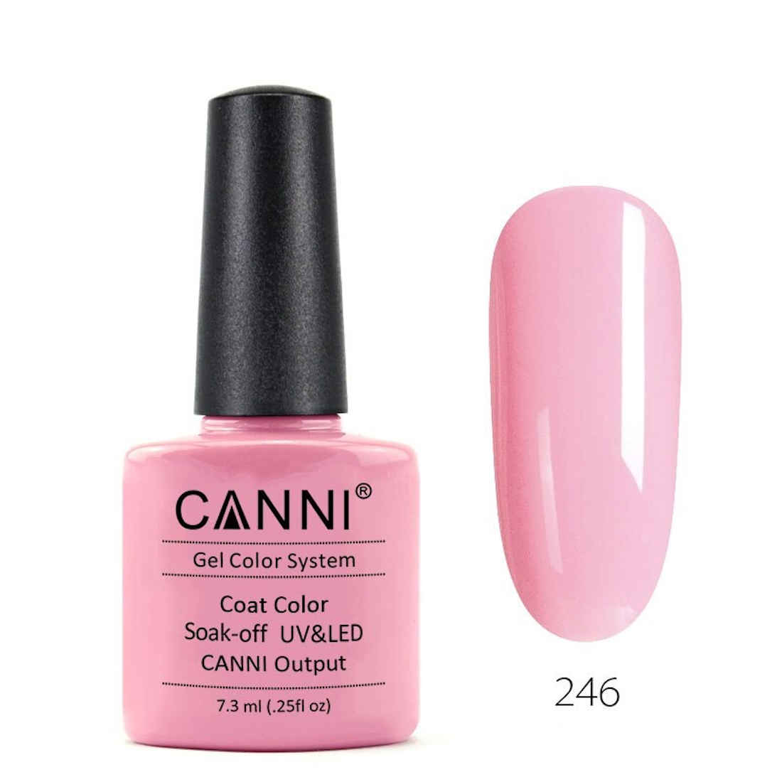 Buy CANNI Gel Polish Paint Long Lasting Soakoff High Quality 7.3ml Salon Base Gelpolish LED UV Nail Gel Lacquer ( CANNI_246 ) - Purplle