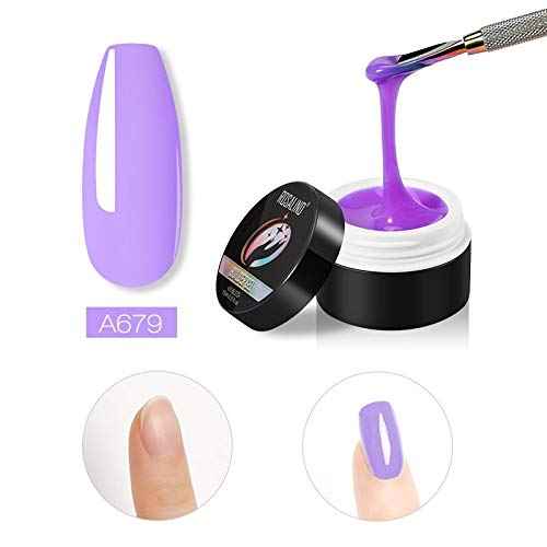Buy ROSALIND 15ML Poly Nail Gel Nail Builder Gel Extension Building Nail Art Soak off Semi Permanent UV Lamp Gel DIY Manicure (RL-BG-A679) - Purplle