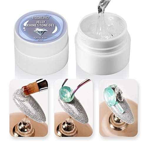 Buy ROSALIND 5ML Jelly Rhinestone Gel Without Wipe Rhinestone Nail Gel Strong Adhesive Glue For Rhinestones Decorations Cure in UV LED Lamp (RL-JRG-A691) - Purplle