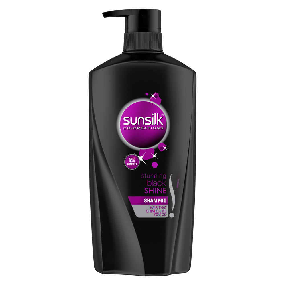 Buy Sunsilk Stunning Black Shine Shampoo (650 ml) - Purplle