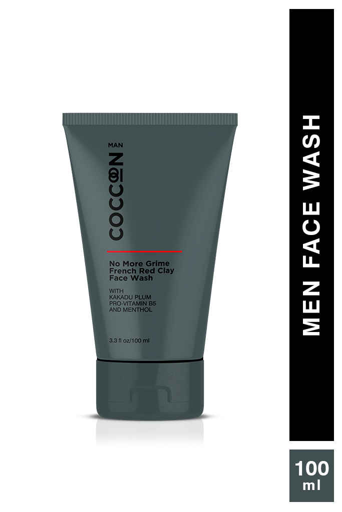 Buy Coccoon Man No More Grime French Red Clay face Wash (100ml) - Purplle
