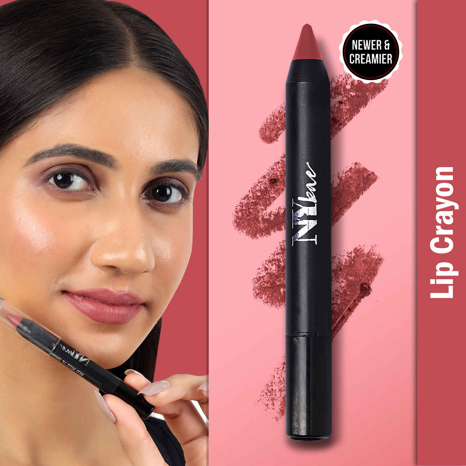 Buy NY Bae Creamy Lip Crayon, Mets Matte, Brown - Aced It 11 (2.8 g) - Purplle