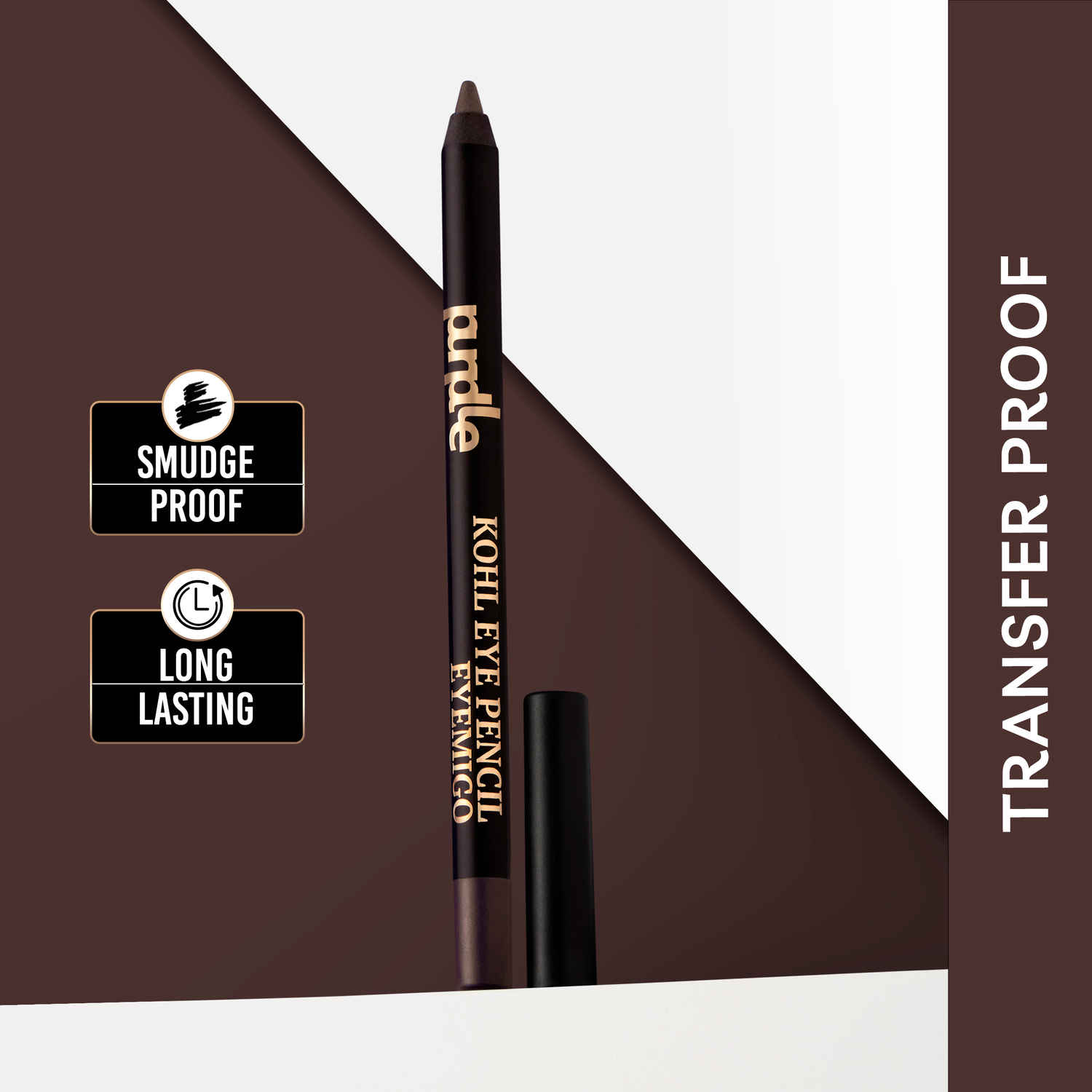 Buy Purplle Eyemigo Kohl Eye Pencil - Super Brown | Long Lasting | Pigmented | Water Resistent | Smudge Proof | Transfer Proof | Easy Application (1.2 g) - Purplle