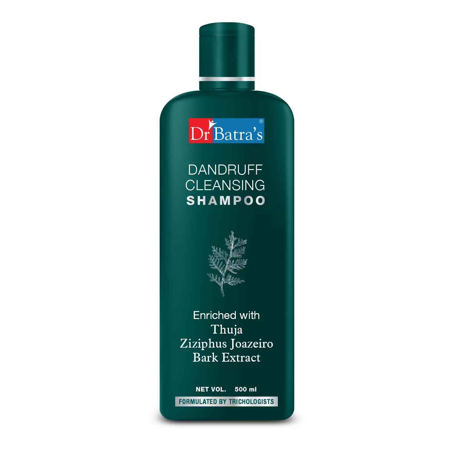 Buy Dr Batra’s Dandruff Cleansing Shampoo. Cleanses Scalp. Removes visible dandruff flakes. Contains natural Thuja, Ziziphus Jaozeiro extracts. Suitable for men, women. 500 ml - Purplle