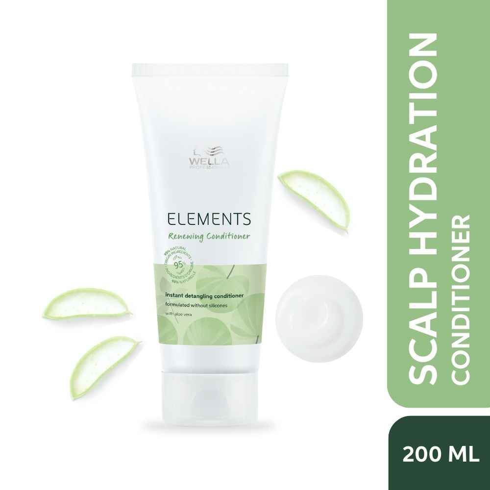 Buy Wella Professionals Elements Renewing Paraben and Sulphate Free Conditioner for Frizz-Free & Smooth Hair - 200 ml - Purplle