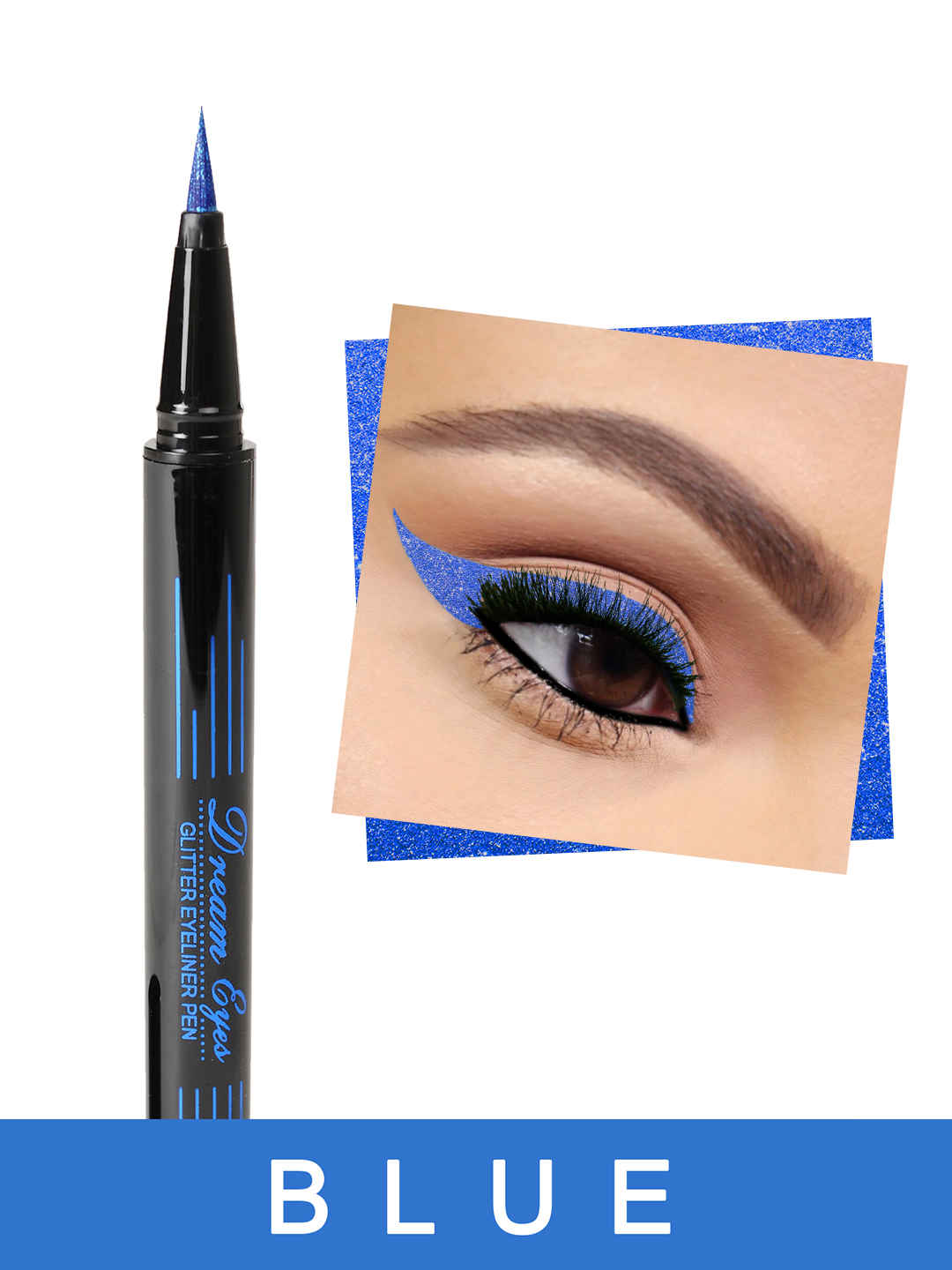 Buy Incolor Dreameyes Glitter Eyeliner Blue 2 Gms - Purplle