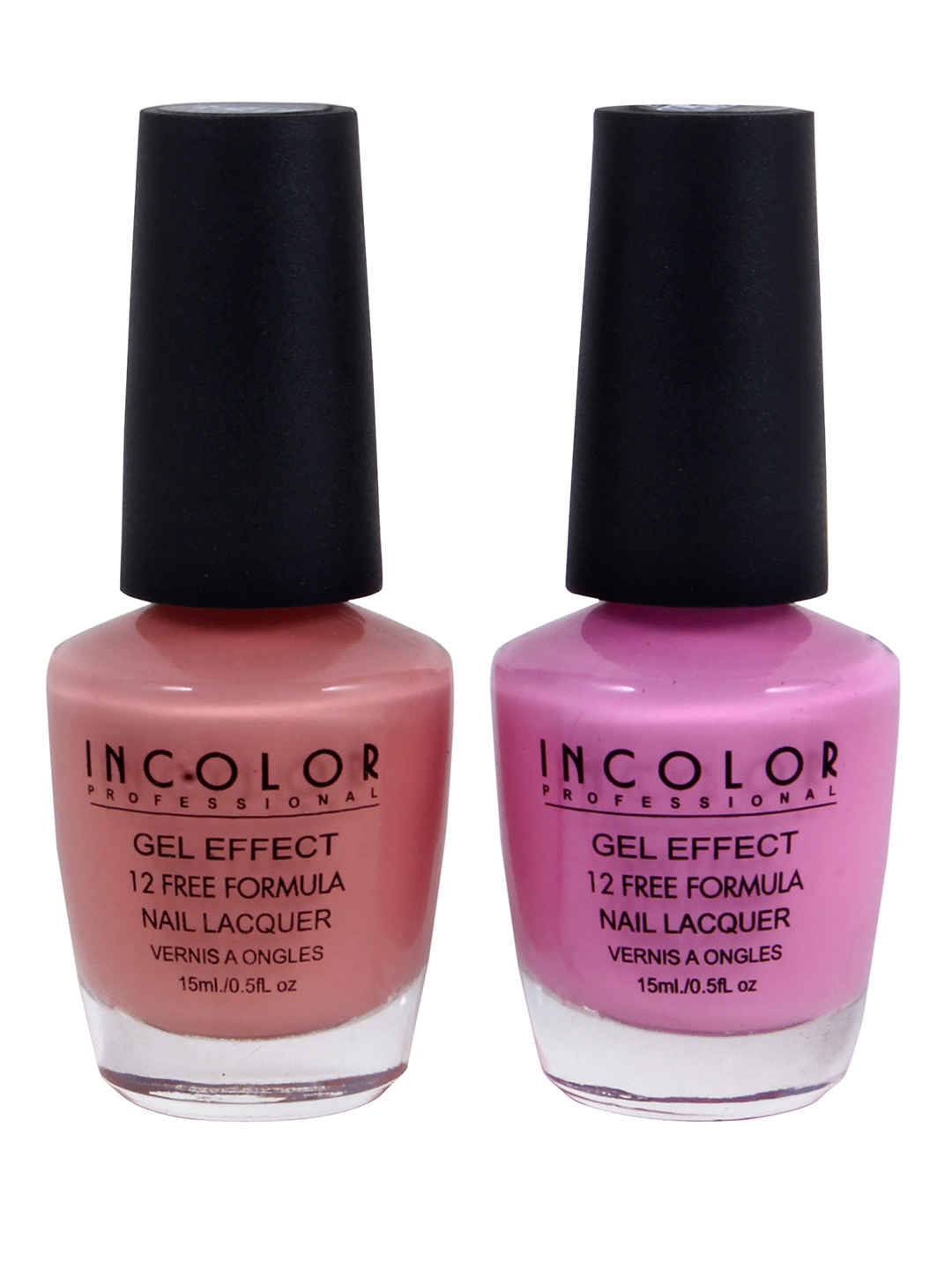 Buy Incolor Gel Effect Nail Paint Combo Pack 2 07 15 Ml - Purplle
