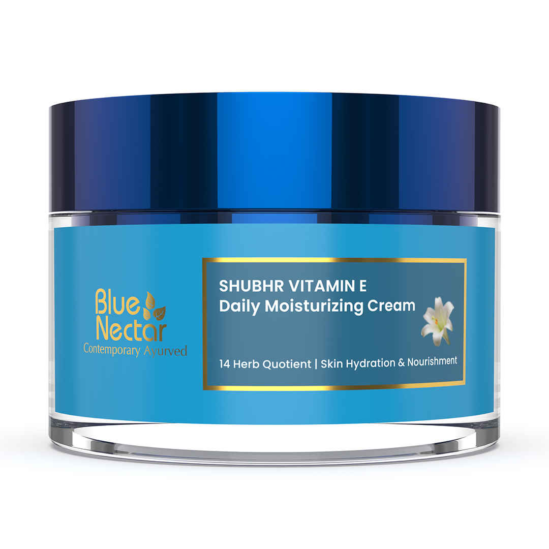 Buy Blue Nectar Ayurvedic Anti Ageing and Anti Wrinkle Flower Valley Face Cream. No Mineral Oil, No Sulphate, No Parabens (Women, 14 Herbs, 50 g) - Purplle