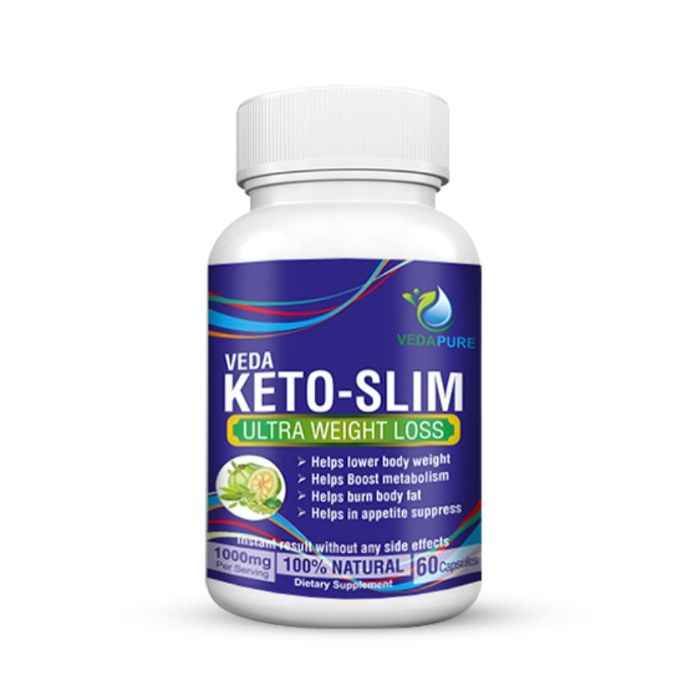 Buy Vedapure Naturals Keto Slim Advanced Weight Loss Supplement Natural Fat Burner - 60 Capsules - Purplle