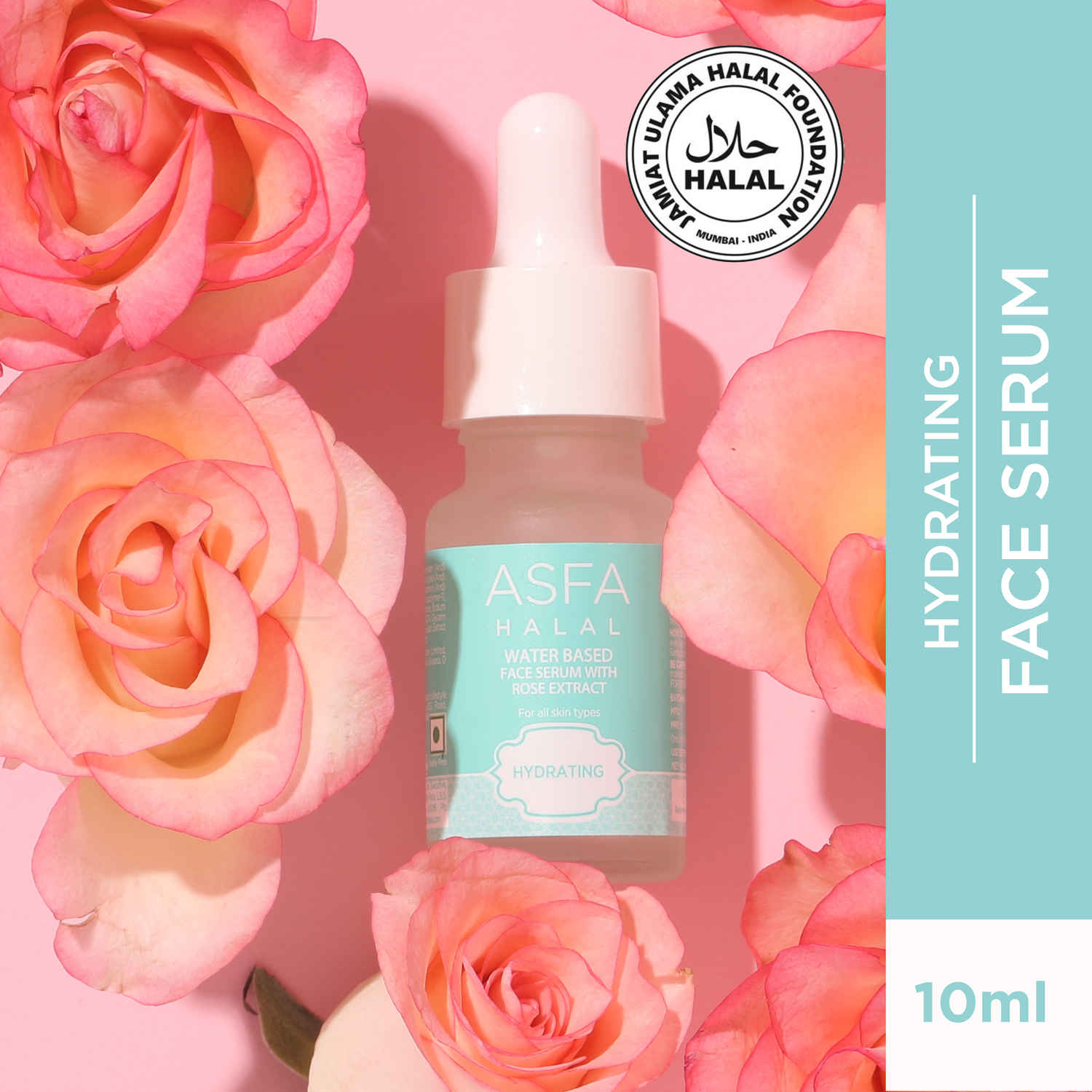 Buy Asfa Halal Hydrating Water Based Face Serum With Rose Extract (10 ml) - Purplle