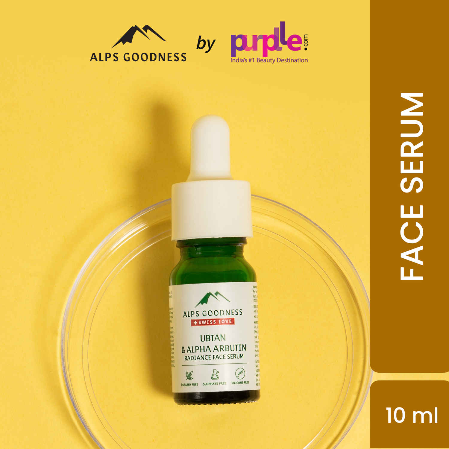 Buy Alps Goodness Ubtan & Alpha Arbutin Radiance serum (10 ml)| Brightening Serum| Silicone Free| Sulphate Free| Paraben Free| Vegan| Tan removal - Purplle