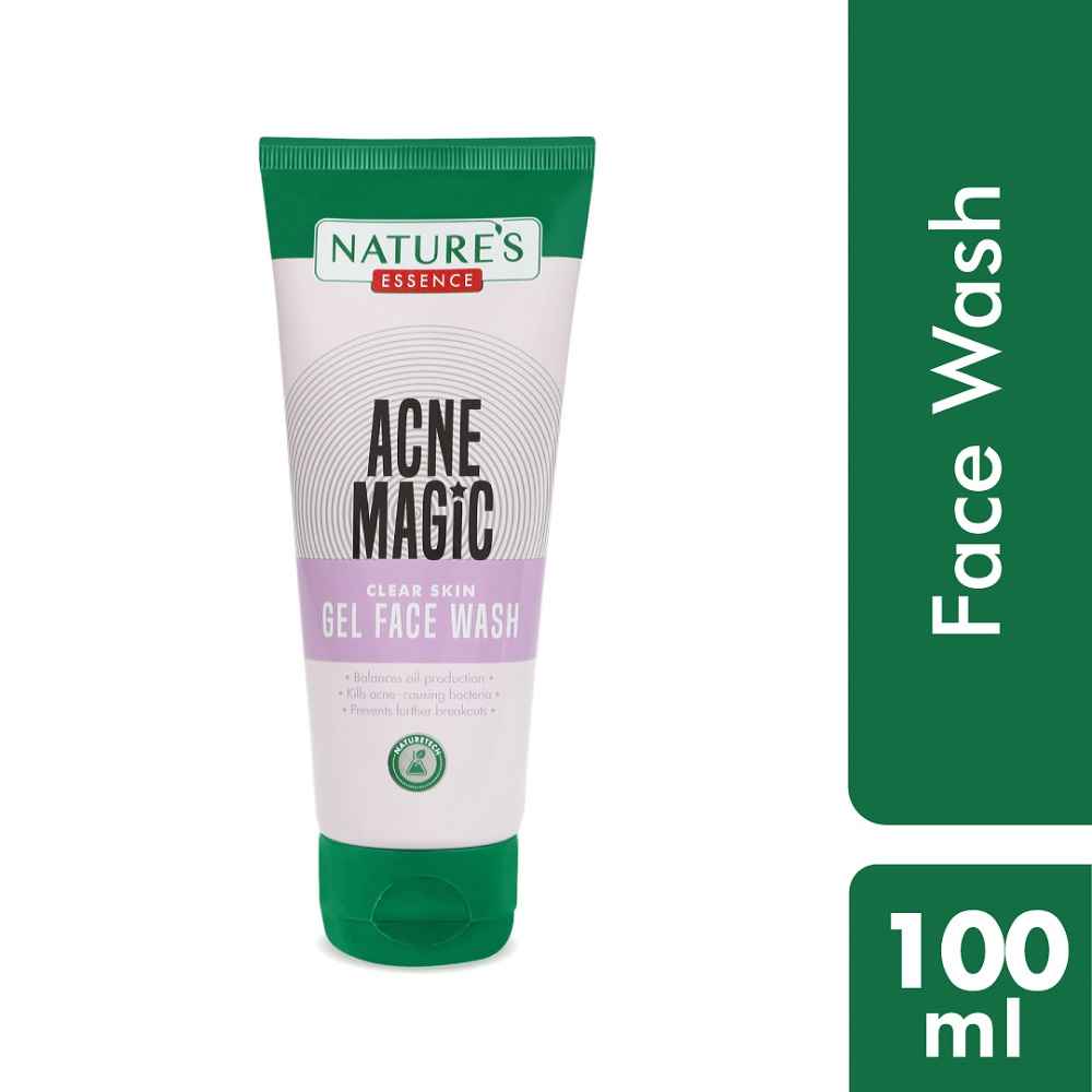 Buy Khadi Natural Nature's Essence Acne Magic Clear Skin Gel Face Wash, 100 ml - Purplle