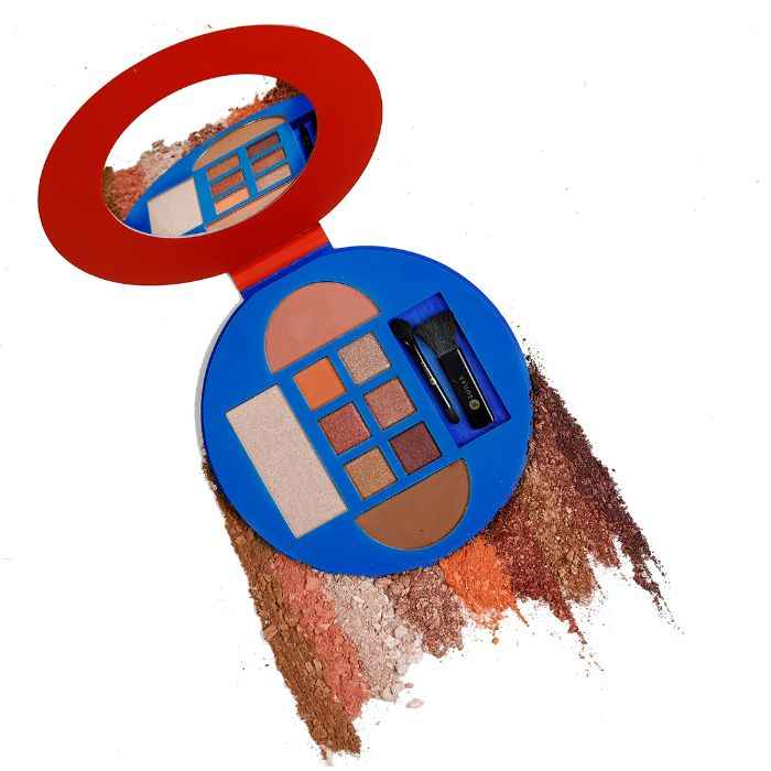 Buy SUGAR Cosmetics X Wonder Woman - Face and Eyeshadow Palette with Eyeshadows, Highlighter, Blush and Matte Bronzer - 01 Cosmos Conqueror - Blusher and Highlighter Palette, Includes 6 Eyeshadows - Purplle