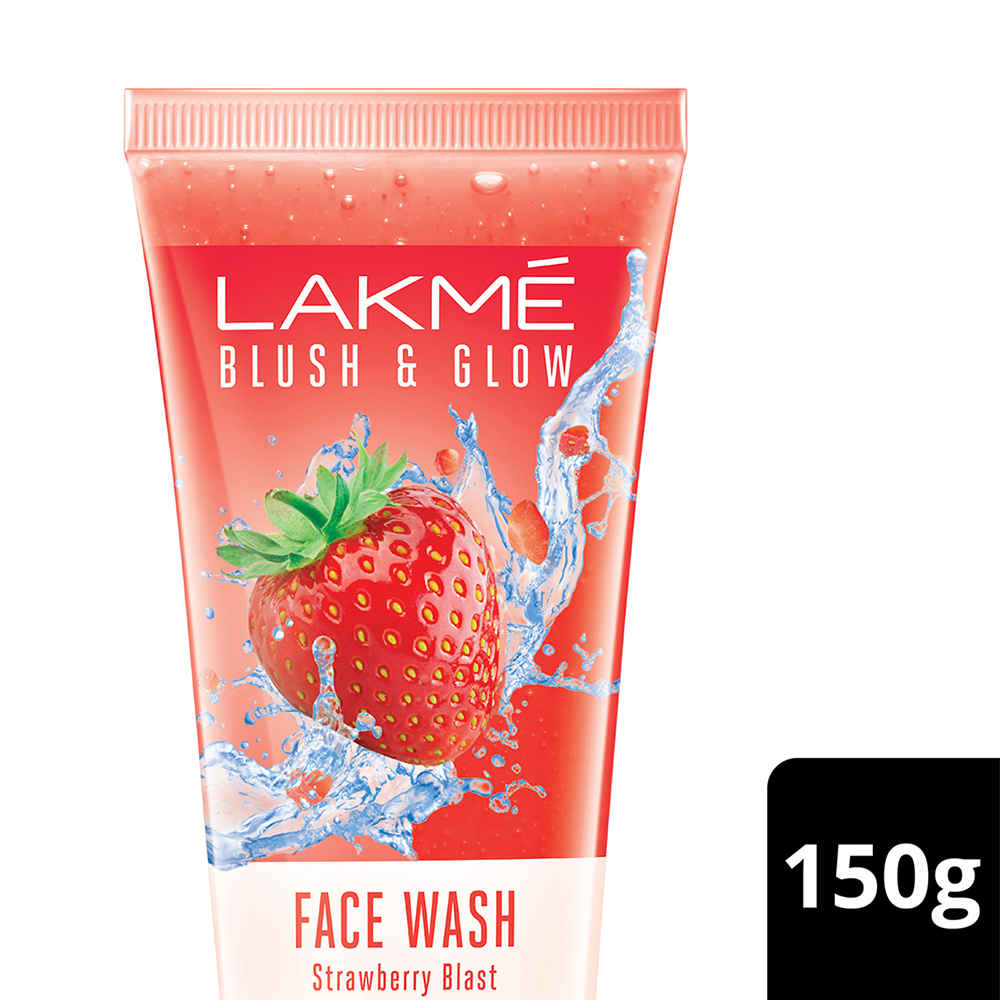 Buy Lakme Blush & Glow Strawberry Freshness Gel Face Wash with Strawberry Extracts (150 g) - Purplle