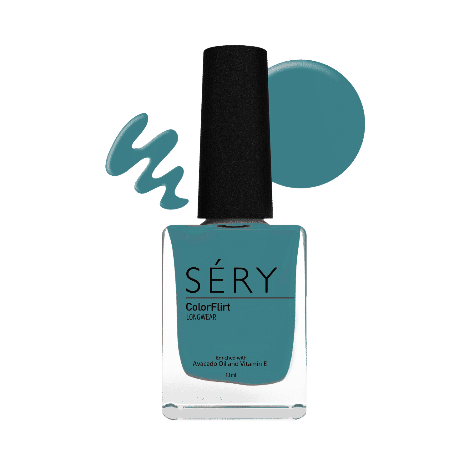 Buy SERY ColorFlirt Nail Paint Hawaiian Blue, (10 ml) - Purplle