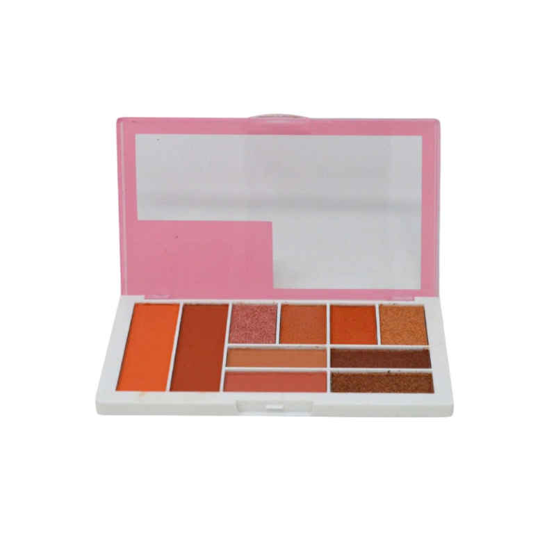 Buy Kiss Beauty Peach Color Eyeshadow & Blusher Palette (8 Eyeshadow + 2 Blusher) 18gm - Purplle