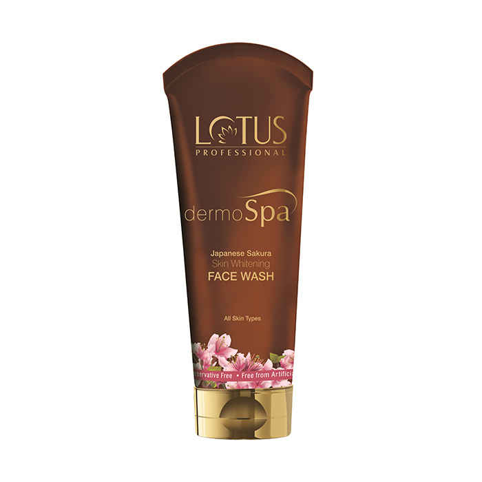 Buy Lotus Professional DermoSpa Japanese Sakura Skin Whitening Face Wash | All skin types | Preservative Free | 80g - Purplle
