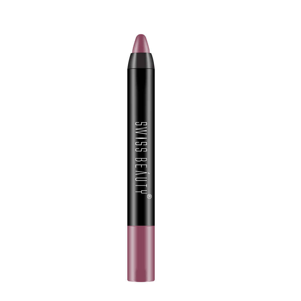 Buy Swiss Beauty 12Hrs. Stay Matte Lip Crayon Artist Nude 19 (3 g) - Purplle