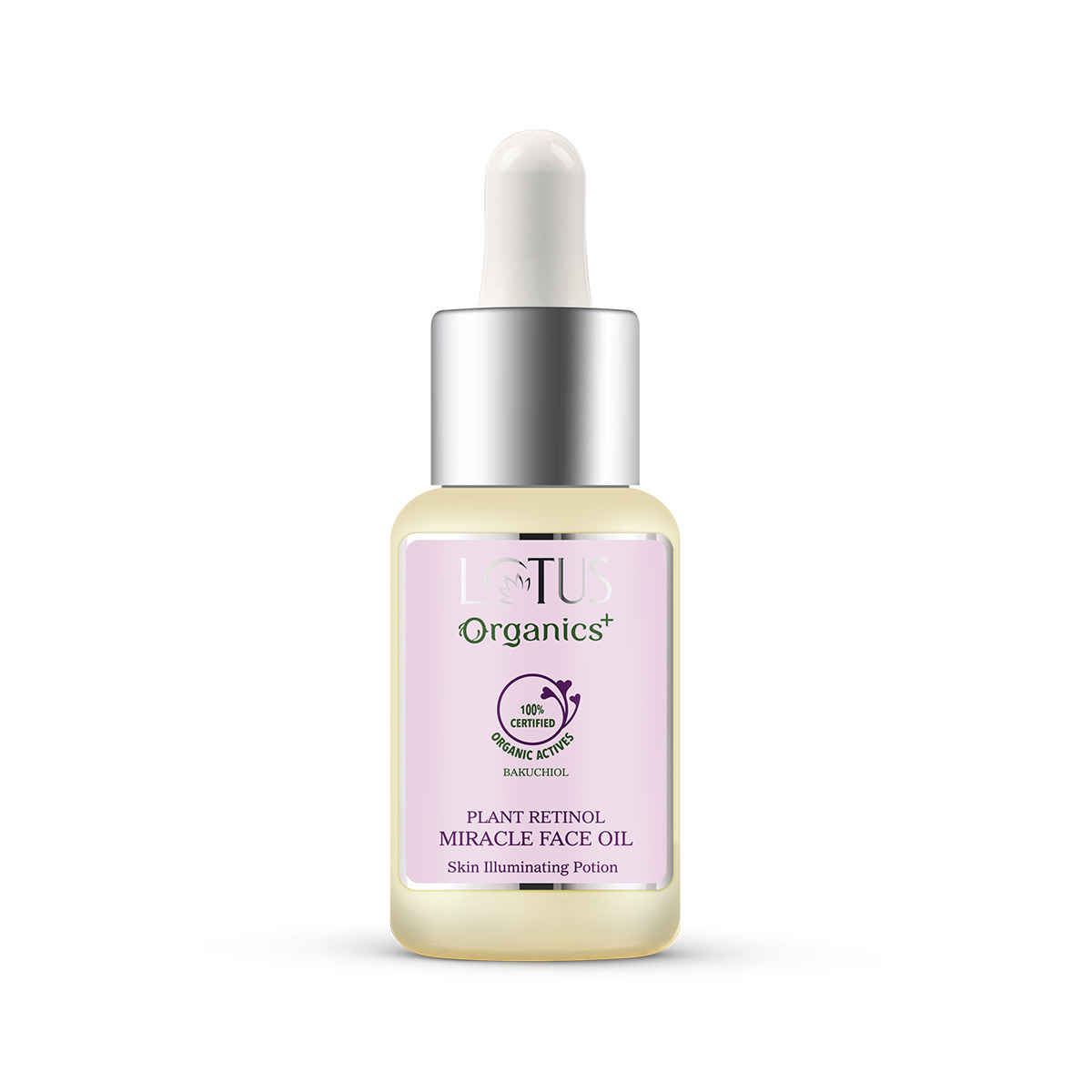 Buy Lotus Organics+ Bakuchiol Plant Retinol Miracle Facial Oil | Anti Ageing | Whitening & Brightening | 15ml - Purplle