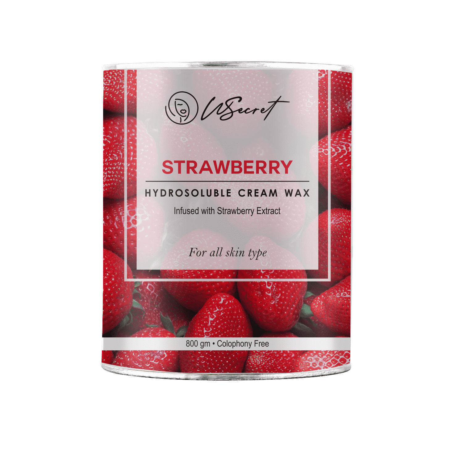 Buy WSecret Strawberry Hydrosoluble Cream Wax (800gm) - Purplle