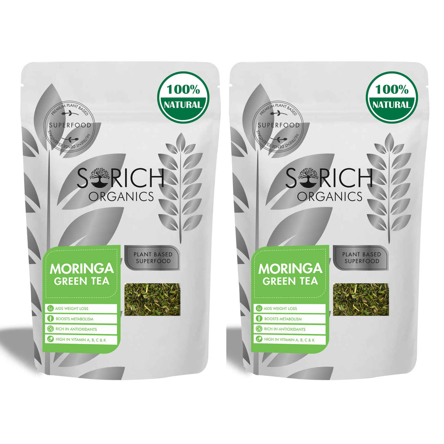 Buy Sorich Organics Moringa Green Tea - Antioxidants & Protein Rich Detox Tea for Weight Management - 200 Gm - Purplle