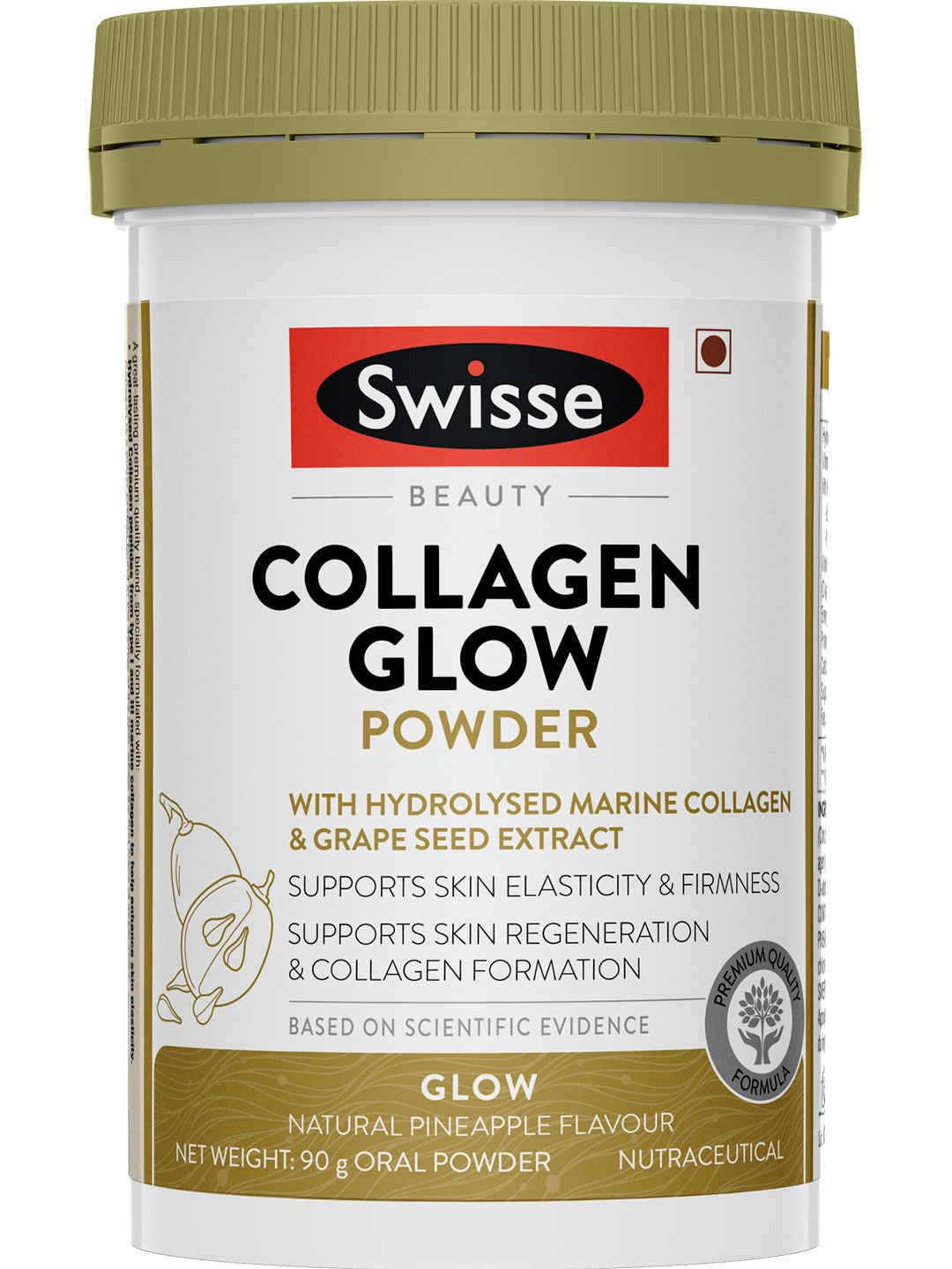 Buy Swisse Beauty Collagen Glow Powder with Hydrolised Marine Collagen and Grape seed Extract- 90 gm - Purplle