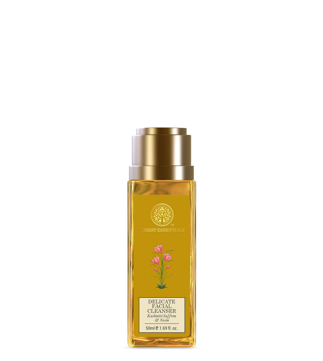 Buy Forest Essentials Delicate Facial Cleanser Kashmiri Saffron & Neem 50 ml - Purplle