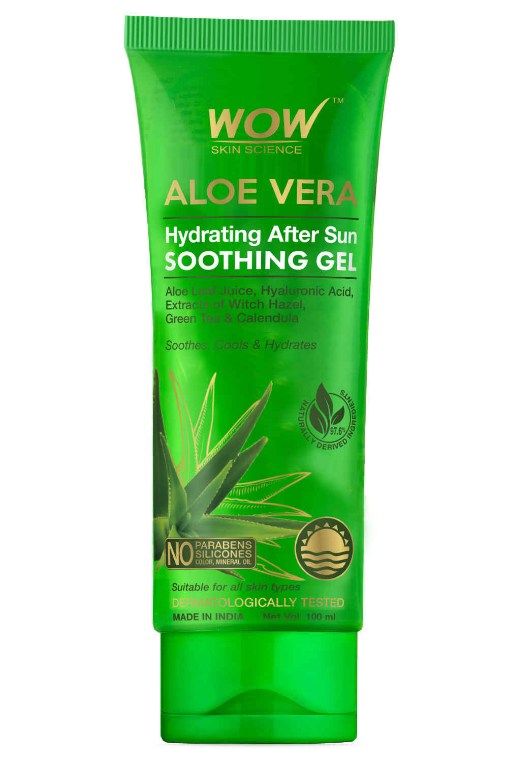 Buy WOW Skin Science Aloe Vera Hydrating After Sun Soothing Gel (100 ml) - Purplle