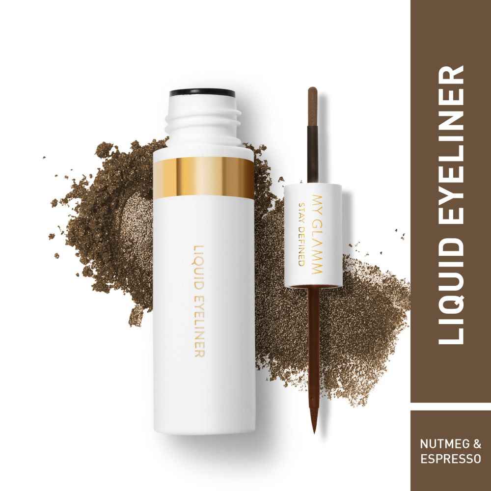 Buy MyGlamm Stay Defined Liquid Eyeliner Brow Powder-Nutmeg & Espresso-2.8mlX1gm - Purplle